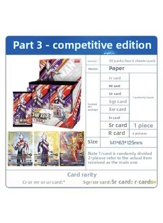 null - Ultraman Card Hero Showdown Competitive Edition 3-3 Bomb 2 Bomb Noah CR Card Ling Garka Card Game-Color:[ultraman Double Eleven Commemorative Gift Box] One Box - Image 1