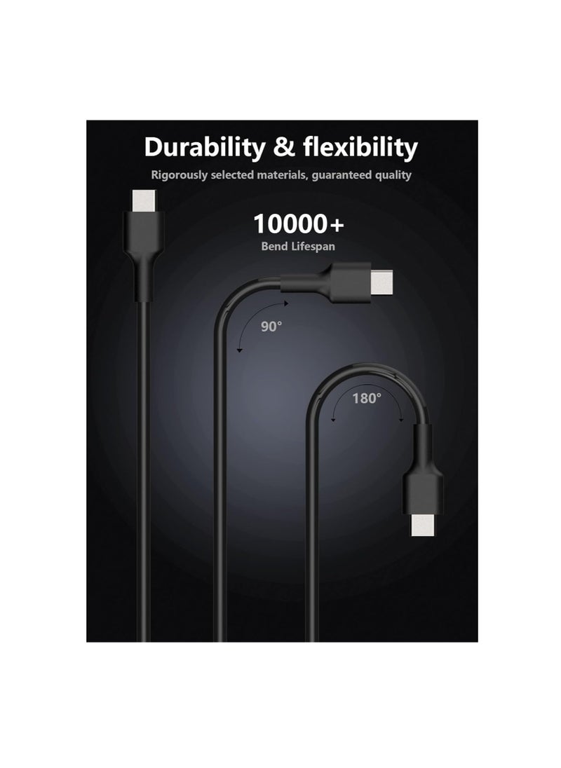 Terabyte - Universal Laptop Charger PD 100W 90W USB C Power Adapter, Type C Power Supply Cord for MacBook Lenovo Dell HP Gateway Asus Acer Samsung LG Sony Monitor TV and More Type C Devices C0077 - Image 1