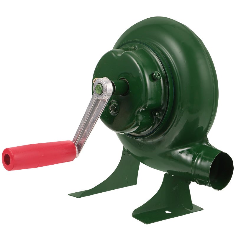 Hand Crank Manual Fire Blower 80W Outdoor Camping Barbecue Fan Utility Accessory - Image 2
