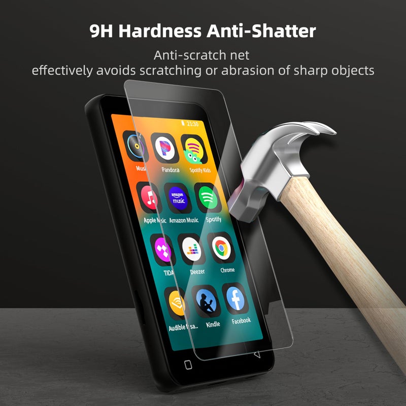 innioasis Tempered Glass Screen Protector for G1 G3 Mp3 Player, Anti-Scratch, 9H Hardness, HD Clear, Bubble Free with Easy Installation Kit, 3 Pack - Image 2