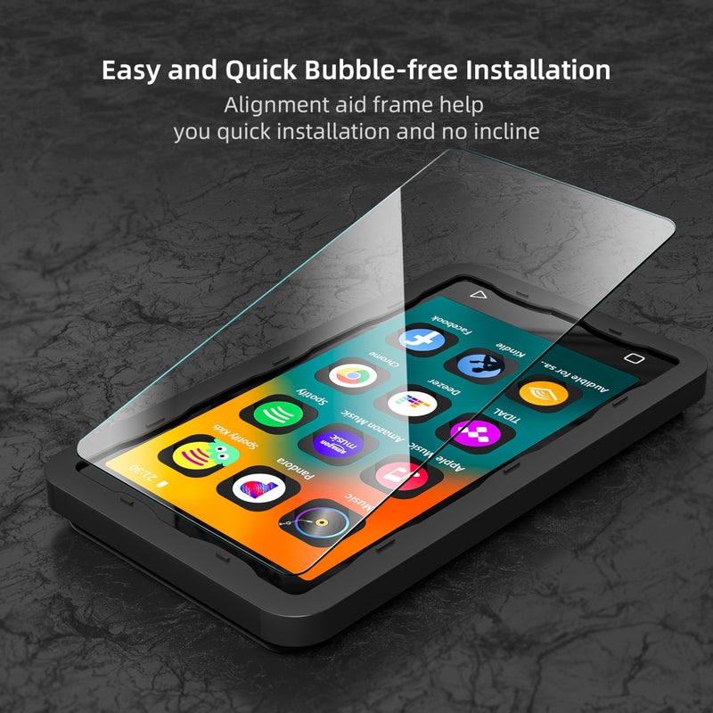 innioasis Tempered Glass Screen Protector for G1 G3 Mp3 Player, Anti-Scratch, 9H Hardness, HD Clear, Bubble Free with Easy Installation Kit, 3 Pack - Image 3