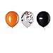 WOPARTY Orange and Black latex Balloons Orange Black Confetti Balloon Pack of 50Party helium balloon Halloween Party Decorations Supplies 3 Style12 Inch - Image 4