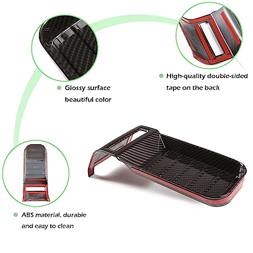 LLKUANG Center Console Armrest Box Storage Box Cover Slot Sticker Car Accessories for Toyota Tundra 2014-2021 ABS Plastic (Carbon Fiber Style) - Image 4