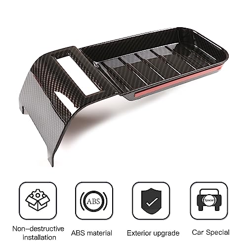 LLKUANG Center Console Armrest Box Storage Box Cover Slot Sticker Car Accessories for Toyota Tundra 2014-2021 ABS Plastic (Carbon Fiber Style) - Image 3