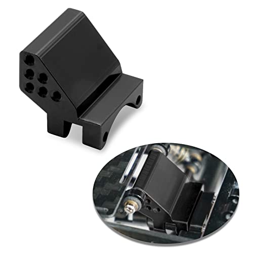 OGUNKE OGRC Adjustable Height Rear Axle Truss Upper Link Mount Aluminum Alloy Link Bracket for Axial SCX24 C10 JLU Gladiator Bronco Upgrade Part (Black) - Image 1