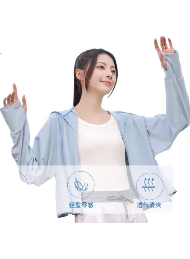 MIIOW Sun Protection Clothing For Women, Ice Silk New Summer Uv-Resistant Outerwear, Large Detachable Brim, Lightweight Sun Protection Jacket - Image 2