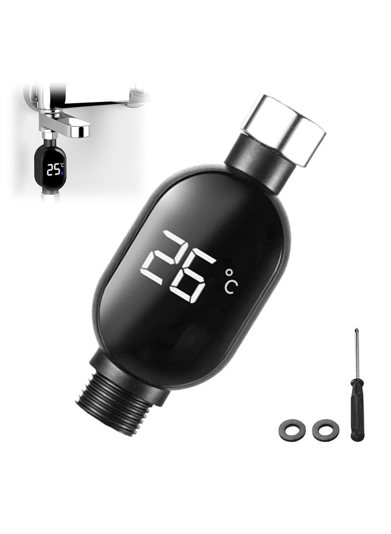CMGTYYD LED Faucet thermometer that displays temperature - Shower Head External LED Display Water Temperature Display Accessories Water Thermometer For Accurate Temperature Measurement During Bath Time, Ideal for testing bath water temperature for children - Image 1