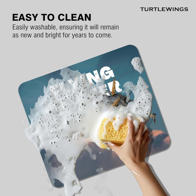TURTLEWINGS | Mousepad | Inspirational Quote Mousepad – 22x18 cm, 3mm Thick | Abstract Design Non-Slip Rubber Base | Office, Study & Gaming Use | Premium Smooth Surface 222 (6) - Image 4