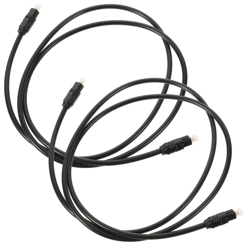 2Pcs Digital Optical Audio Cable 1 Meter Male to Male Cord For Sound Bar TV DVD - Image 2
