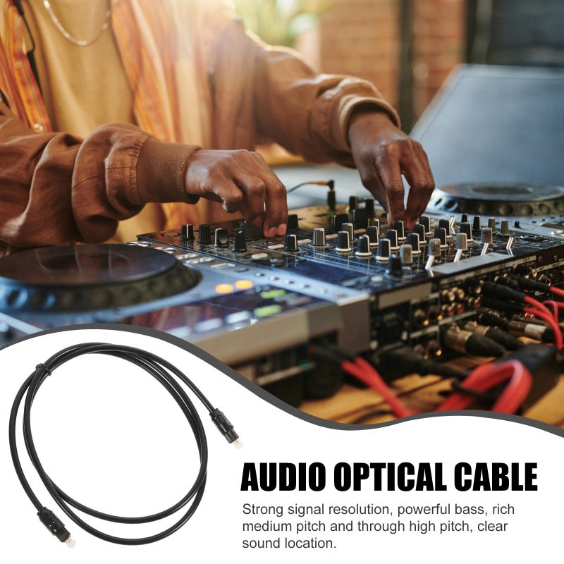 2Pcs Digital Optical Audio Cable 1 Meter Male to Male Cord For Sound Bar TV DVD - Image 4