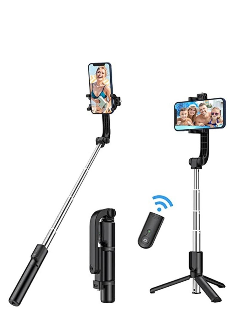 Selfie Stick Tripod Bluetooth, Extendable Phone Tripod Selfie Stick with Wireless Remote Shutter for iPhone Xs MAX/XR/XS/X/8/8P/7/7P/6s/6, Galaxy S9/S8/S7/S6/Note 9/8, Huawei and More - Image 1
