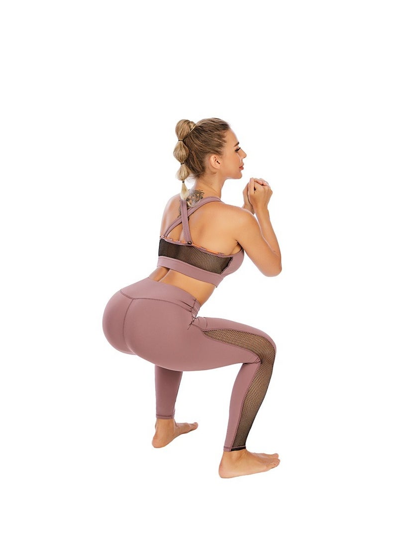 Dee trimmer High-Impact Sports Bra for Women | Light Brown Luxury Fitness Workout Bra | Yoga Activewear Support Bra - Image 2