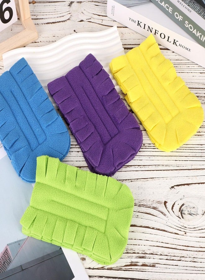 Penitue 4pcs Reusable Duster Refills, 4 Color 360° Washable Heavy Duty Fleece Dusting Pads Cleaning Pads Replacement Accessories for Ceiling Fan Window Blinds Kitchen Car Interior (Handle Not Included - Image 3