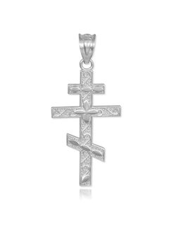 925 Sterling Silver Russian Orthodox Cross Pendant - pzsku/ZDAAF056BE424B4C04C42Z/45/_/1735816701/0997ffb2-21c9-4f1b-8eb7-de2435085875