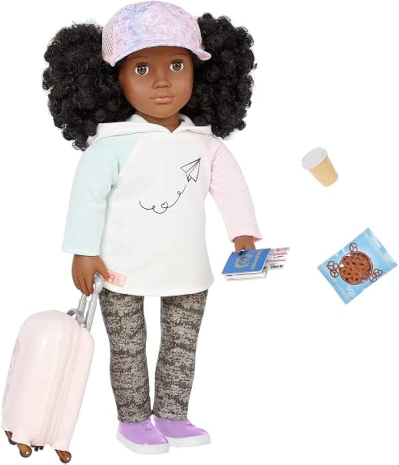Masha Our Generation Travel Activity Doll w/Suitcase, Tyanna AA