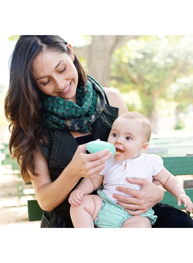 Boon SQUIRT Silicone Baby Food Dispensing Spoon, Mint - Image 2