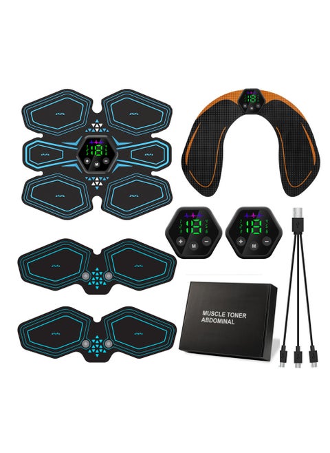 New EMS Abdominal Trainer Smart Fitness Device suit blue