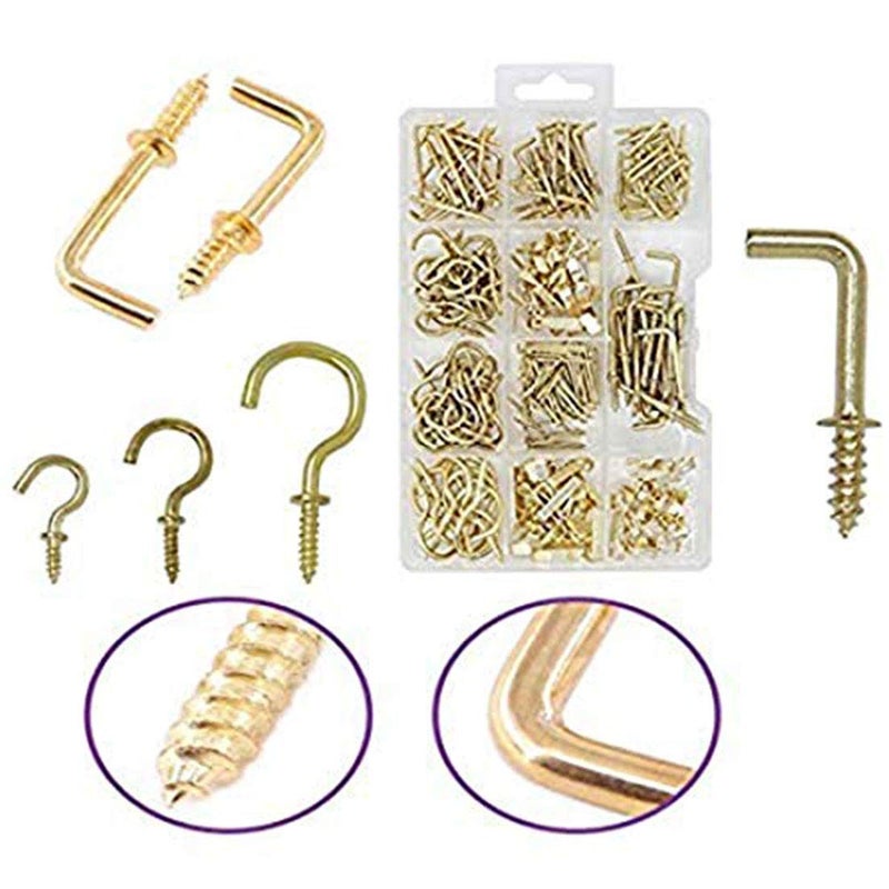 DIY Crafts DIY Crafts Pack Of 213 Pcs Design No 2 Kinds Metal Hooks Kit Including Screw Eyes Cup Hooks Square Ceiling Hooks SelfTapping Screws Pack Of 213 Pcs Design No 2 