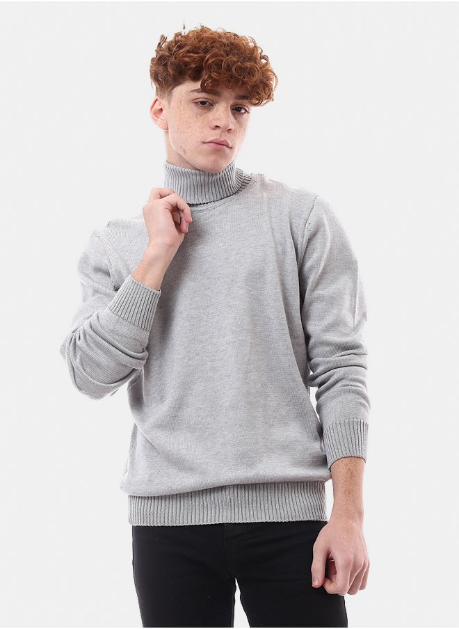 Ribbed Turtle Neck Grey Basic Pullover - pzsku/ZDAAF49A93CC7C0FFA721Z/45/_/1738746871/81c76cb0-2353-49a9-bc90-e77cff4130e1