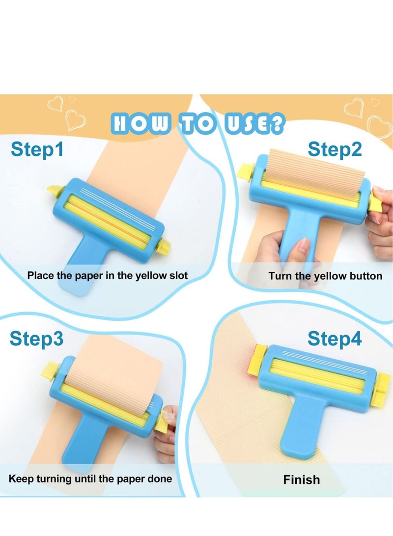 كابتن تيك Paper Crimper for Crafts Paper Craft Tools Paper Crimper for DIY Arts Crafts Paper, Wave Shape Making Paper Crimper or  Scrapbooking Decoration Making Tool - Image 4