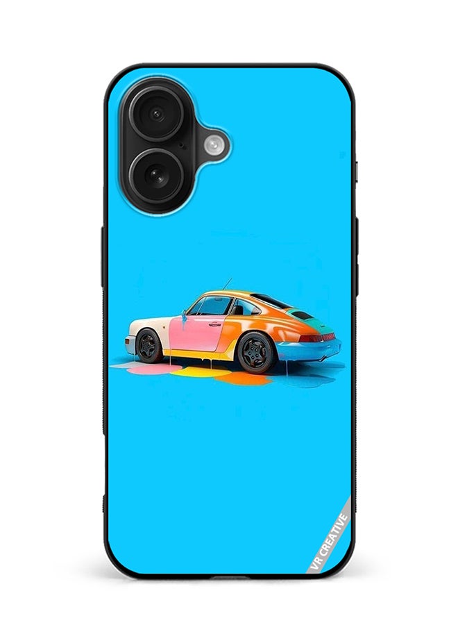 Protective Case Cover For Apple iPhone 16 Plus Car Design Multicolour