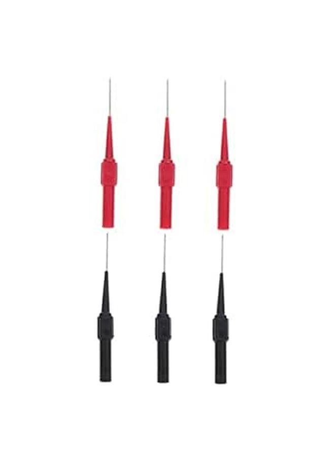 6 Pcs Multimeter Test Lead Kit with Banana Plugs and Safety Probes Easy to Install - Image 1