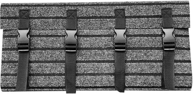 Non Slip RV Step Rug Adjustable Buckle Straps Double Layer Backing Pad - Image 1