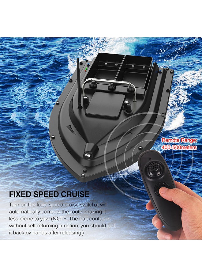 Generic Wireless Remote Control Fishing Bait Boat with Double Bait Containers Fish Feeder Device with 400-500m Remote Range  - Image 1