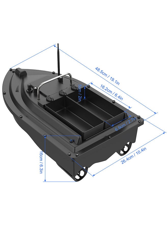 Generic Wireless Remote Control Fishing Bait Boat with Double Bait Containers Fish Feeder Device with 400-500m Remote Range  - Image 3