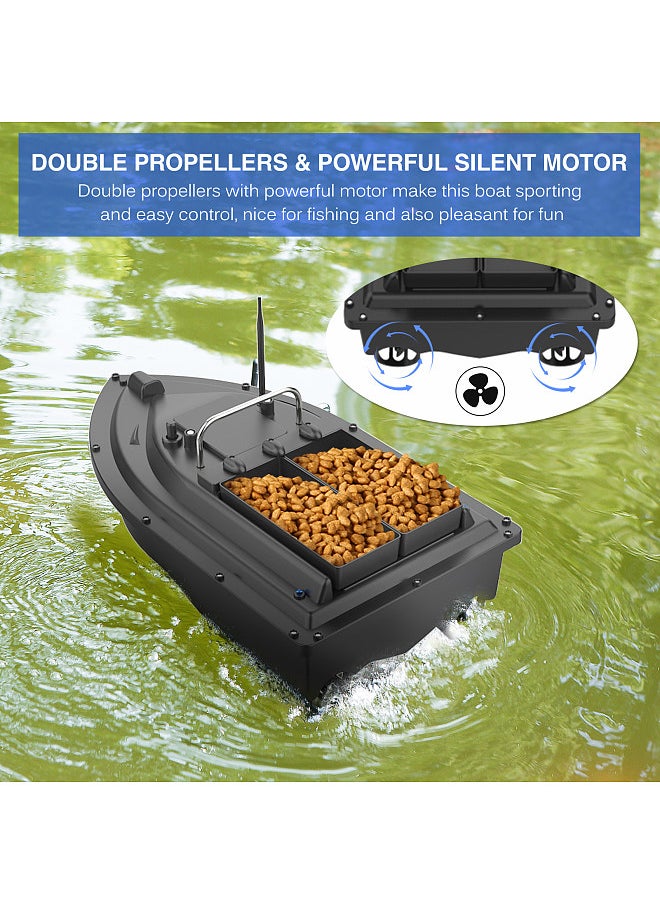 Generic Wireless Remote Control Fishing Bait Boat with Double Bait Containers Fish Feeder Device with 400-500m Remote Range  - Image 5