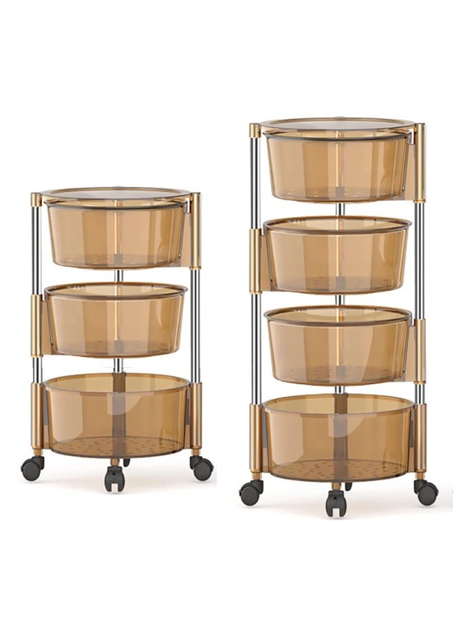 Prince Multi-Layer Kitchen Storage Shelf, Rotatable Kitchen Fruit Vegetable Storage Basket - Image 1