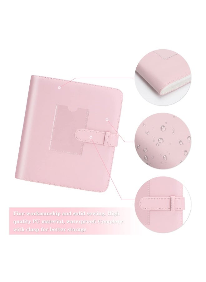 Generic 273 Pockets Photo Album PU Leather Albums Instant Mini with 20 Sticker for 3 Inch Film Camera Printer Pictures Book Pink  - Image 2