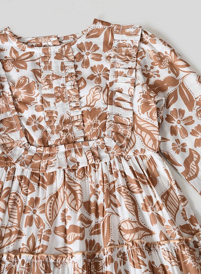 BELLA MODA Floral Tiered Dress - Image 4