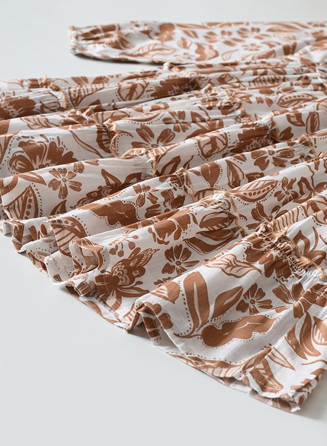 BELLA MODA Floral Tiered Dress - Image 5