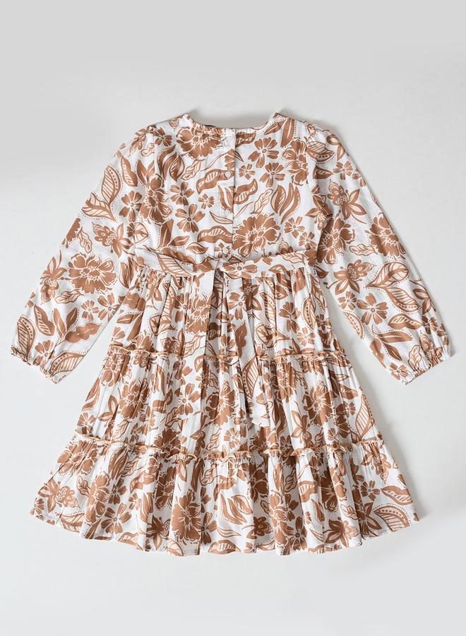 BELLA MODA Floral Tiered Dress - Image 3