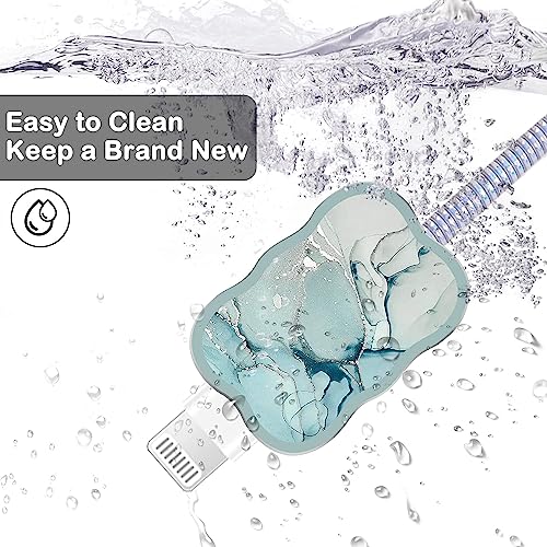 VNJ ACCESSORIES Protective Charger Case for iPhone 18W 20W iPhone 16 15 14 13 12 11 Pro Max Charging Cable Charger Protective Cover Data Cable Protective Sleeve-Green Marble - Image 3