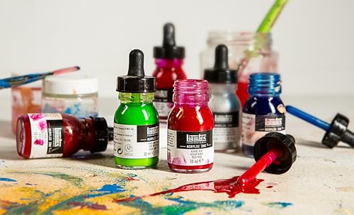Liquitex Professional Acrylic Ink, 1-oz (30ml), Aqua Color Set, Set of 6 - Image 4