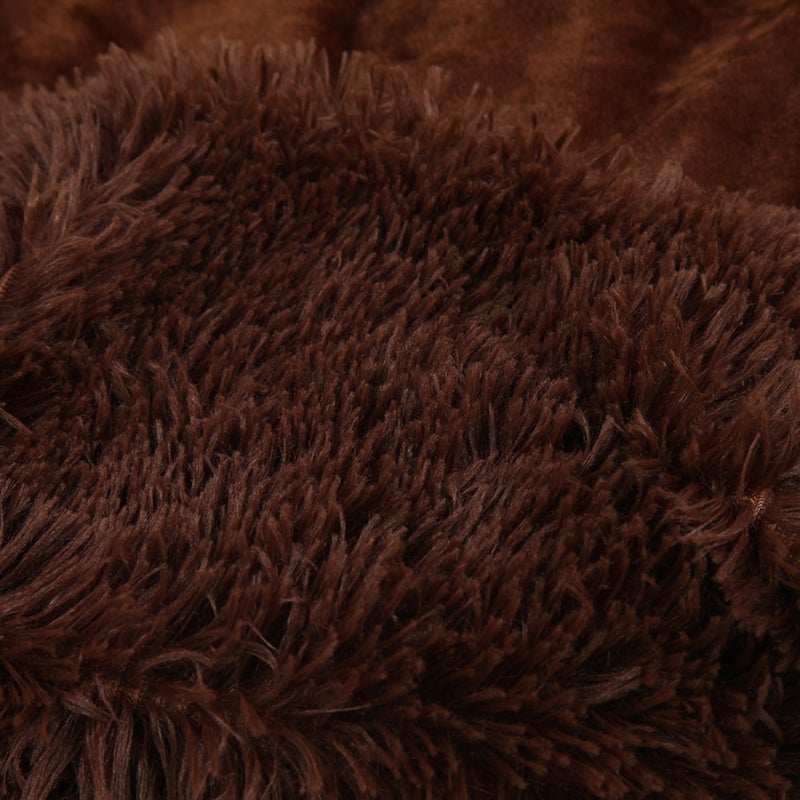 Long Fur Throw Blanket Super Soft Long Shaggy Faux Fur Lightweight Warm Cozy Plush Fluffy Decorative Blanket for Couch Bed Chair 63''x 79'' - Image 5