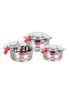 Esteelo Set of steel food containers, 3 pieces, Multiple sizes  - Image 2