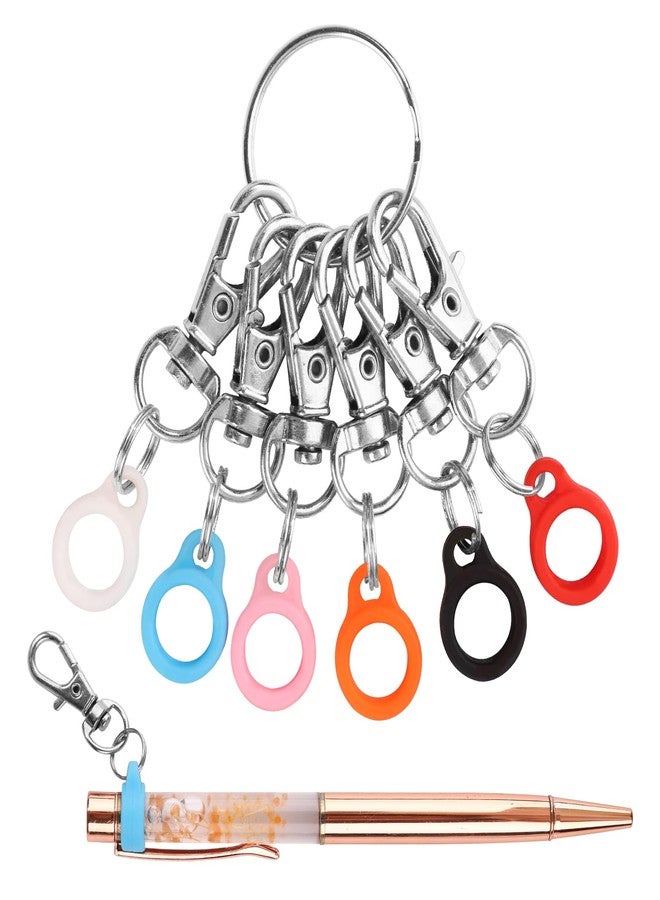 NQEUEPN 6pcs Pen Holders, Pen Clips Pocket Clip Highlighter Pen Holder Badge Reel Clips Nurse Pen Converter with Lobster Clasp Badge Reel Accessories(Pen not Included) - Image 1