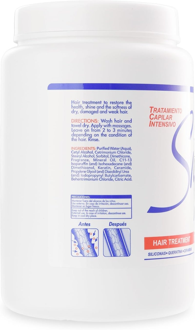 Silicon Mix Intensive Hair Deep Treatment - 60 Ounce Jar for Dry and Damaged Hair - Image 2