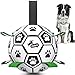 QDAN Dog Toys Dog Balls World Cup Dog Soccer Ball with Straps Dog Birthday Herding Ball Durable Balls for Small Medium Pet Puppy Outdoor Toy 6 Inch - Image 3