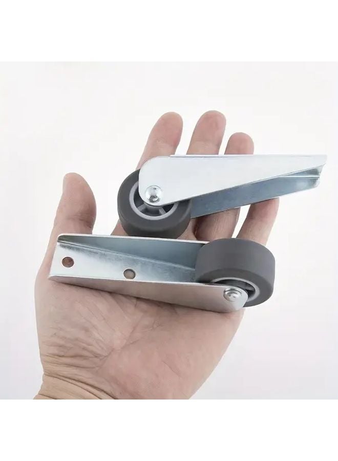 قطعتان ١٫٦ بوصة عجلات دوارة متينة مع وسادات مطاطية مانعة للانزلاق ومسامير تثبيت - Image 5