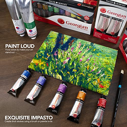 Daler Rowney Georgian Oil Paint Titanium White 225ml Tube - Art Paints for Canvas Paper and More - Oil Painting Supplies for Artists and Students - Artist Oil Paint for Any Skill Set - Image 5