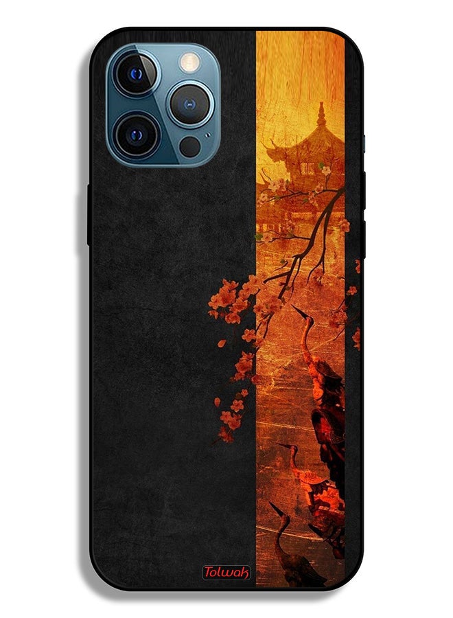 Tolwak Apple iPhone 12 Pro Max Protective Case Autumn Colors Art - Image 2