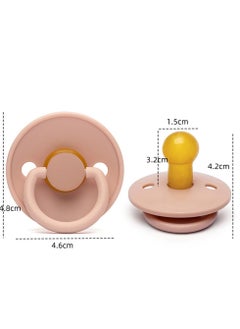 joybuy Latex Pacifier for Baby 0-6 Months, Size S, Pink  - Image 3