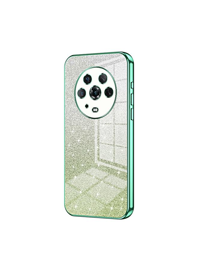 اس-توب جراب لهاتف Honor Magic4 مطلي بالكهرباء بمسحوق لامع متدرج - Image 1