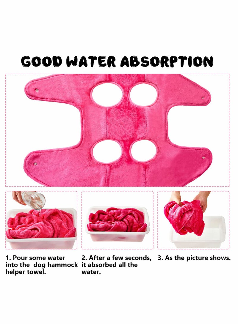 SYOSI Hanging Hammock Soft Breathable Pet Cage Hammock, Dog Grooming Hammock Harness, Pet Restraint Bag, Multifunctional Pet Cat Bath Towel for Trimming Nail, Bathing, Washing - Image 2