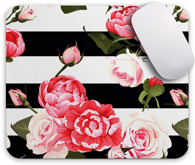 Oriday Gaming Mouse Pad Custom, Inspirational and Motivational Design for Women (Marine Rose) - Image 1
