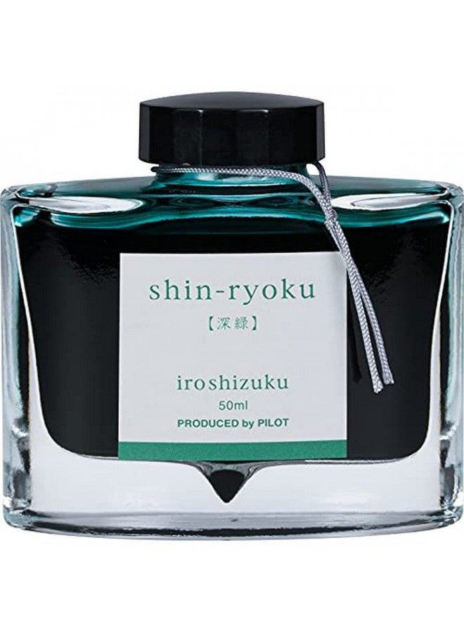 PILOT Iroshizuku Bottled Fountain Pen Ink, Shin-Ryoku, Forest Green (Dark Green) 50ml Bottle (69214) - Image 1